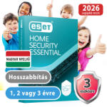 ESET HOME Security Essential hosszabbítás (3 eszköz / 1 év) (Elektronikus licenc) 30% kedvezménnyel tanárok, diákok, nyugdíjasok, EÜ dolgozók részére (eset_home_security_essential_3pc_1ev_akcio_hossz)