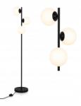 Krislamp Állólámpa Fehér Loft Gömbök Fekete 165CM Led (KR478-2FL)