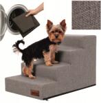 Doggy Kutyalépcsők Kutya-macska lépcső Csúszásgátló rámpa, 4 lépcsőfok 40 cm (DSISZA7)