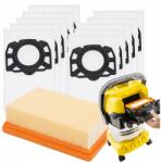 Techkar 10x Porzsák Karcher WD4 WD5 WD6 MV4 MV5 MV6 Premium Porszívóhoz Szűrő (5902553742411)