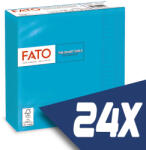 FATO Szalvéta 33x33cm türkiz 2 rétegű 50 lap/csomag (24 csomag) - atadcleankft