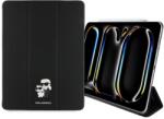 KARL LAGERFELD Saffiano Magnetic Karl & Choupette iPad Pro 13" 2024 könyv tok (fekete)