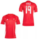 Magyarország mez felső szurkolói Adidas T24 piros felnőtt - VARGA 19 M