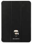KARL LAGERFELD Saffiano Ikonic Karl tok iPad Pro 12, 9" 2021 készülékhez (fekete)