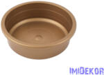  Kör műanyag tál D14cm - Arany