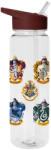  Harry Potter kulacs szívószállal címeres átlátszó