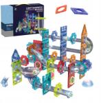 Click4toys Mágneses Pálya Építőkockák Gyerekeknek Világító Led Szett 120 Db-os (6319)