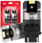 AMiO LED CANBUS PRO sorozat 3156 P27W 2x1860SMD Fehér 12/24V FULL CANBUS AMIO-03597 - runder - 3 620 Ft