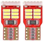 AMiO LED izzók CANBUS 18SMD 4014 T10e (W5W) Fehér 12V