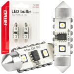 AMiO LED izzók CANBUS 12SMD Festoon C5W 3838 41mm White 12/24V