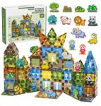 Click4toys Mágneses Építőkockák Gyerekeknek Állatkert Állatok Szett 116 Db-os (7819)