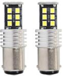 AMiO LED izzók CANBUS 2835 15SMD 1157 BAY15D P21/5W Fehér 12V/24V