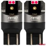AMiO LED izzók CANBUS PRO series 7443 W21/5W 4x3030 SMD Red 12/24V AMIO-03592