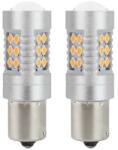 AMiO LED izzók CANBUS 3030 24SMD 1156 BAU15S PY21W Narancs 12V/24V