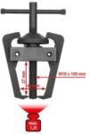 KS TOOLS - Ablakmosó rögzítőbilincs lehúzó 2-karos 45mm