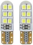 AMiO LED izzók STANDARD T10 W5W 12xSMD 2835 12V Silca