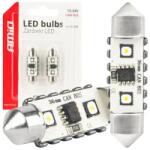 AMiO LED izzók CANBUS 12SMD Festoon C5W 3838 36mm White 12/24V