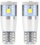 AMiO LED izzók CANBUS 3SMD 2835 T10e (W5W) ALU Fehér 12V/24V