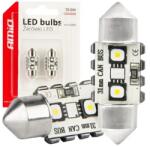 AMiO LED izzók CANBUS 12SMD Festoon C5W 3838 31mm White 12/24V