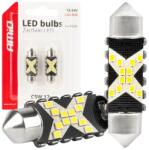AMiO LED izzók CANBUS 12SMD Festoon C5W 2016 36mm Fehér 12/24V