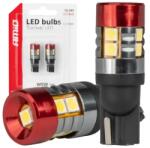 AMiO LED izzók CANBUS T10 W5W 9 SMD 3030 Fehér 12V 24V