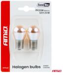 AMiO LUMITEC Halogén izzók PY21W 12V21W BAU15S AMBER CHROME 2db