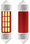 AMiO LED izzók CANBUS 4014 12SMD Festoon C5W C10W C3W 36mm Fehér 12V/24V - runder - 2 215 Ft