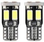 AMIO LED izzók CANBUS 6SMD-2 5730 T10 (W5W) Fehér