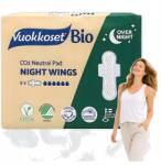 Vuokkoset Éjjeli betét szárnyakkal Biológiailag lebomló nedvszívó 9db Vuokkoset (6414100896007)