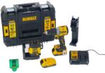 DEWALT Set combo DeWalt DCK2095D2T, bormasina cu percuție DCD805, nivela laser cu 3 linii DCLE34031, 2 acumulatori 18V / 2.0Ah, incarcator, valiza TSTAK (DCK2095D2T)