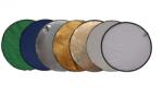 iShoot Blenda rotunda 7in1 gold silver difuzie alb sunfire albastru verde 60cm