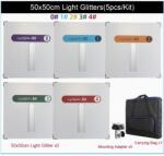 iShoot Set panouri reflexie 50 cm cu suporturi si geanta de transport