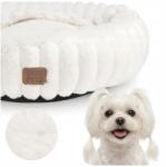 Enso Pets Macskafekhely kapucnival S-es plüss kerek puha fészek (EP Bed Hood 50,8x50,8x15,2 Beige)