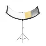 Visico Panou reflexie curbat 180x60 cm 3 in 1 Visico LP-080 cu cadru din aluminiu