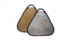 iShoot Blenda triunghiulara cu maner gold-silver 60cm