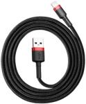 Baseus Cablu USB Lightning Baseus Cafule 2.4A 1m (negru/rosu)