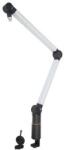 Pulse Suport microfon Pulse Boom-Brat de microfon argint cu montura pe birou MBA002