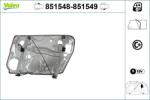 VALEO Mecanism actionare geam VALEO 851549 (851549)