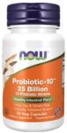 NOW Probiotice-10 cu 25 de miliarde de bacterii benefice NOW, 160 mg (30 capsule)