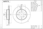 AISIN Disc frana AISIN A6F977S (A6F977S) - automobilus