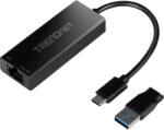 TRENDnet Placa de retea TREDnet TU3-ETG, USB-C/USB-A, Black (TUC-ET2G)