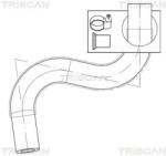 TRISCAN Furtun hidraulic, sistem de directie TRISCAN 8516 29072 (8516 29072)