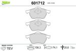 VALEO set placute frana, frana disc VALEO 601712 (601712)
