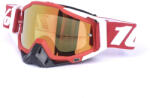 FIXATO Ochelari Moto ATV / Enduro / Cross, FIXATO, Lentila Aurie, Rama Alb cu Rosu (1-len-aurie-alb-rosu)