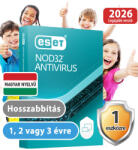 ESET NOD32 Antivrus (1 eszköz, 1 év, hosszabbítás) (Elektronikus licenc) 30% kedvezménnyel tanárok, diákok, nyugdíjasok, EÜ dolgozók részére