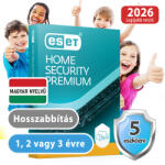 ESET home Security Premium (5 eszköz, 1 év, hosszabbítás) (Elektronikus licenc) 30% kedvezménnyel tanárok, diákok, nyugdíjasok, EÜ dolgozók részére