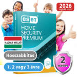 ESET home Security Premium (2 eszköz, 2 év, hosszabbítás) (Elektronikus licenc) 30% kedvezménnyel tanárok, diákok, nyugdíjasok, EÜ dolgozók részére