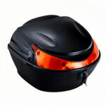 FIXATO Cutie portbagaj moto / scuter, 28x28x20 cm, FIXATO, cu cheie și sistem antifurt, Negru (cutie-moto-3)