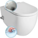 SAPHO Isvea Infinity - Toaletă CleanWash de perete cu duș bideu, Rimless, alb 10NFS9217I (10NFS9217I)