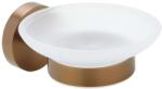 SAPHO X-Round - Savonieră Copper, sticlă mată, cupru mat XR803PG (XR803PG)